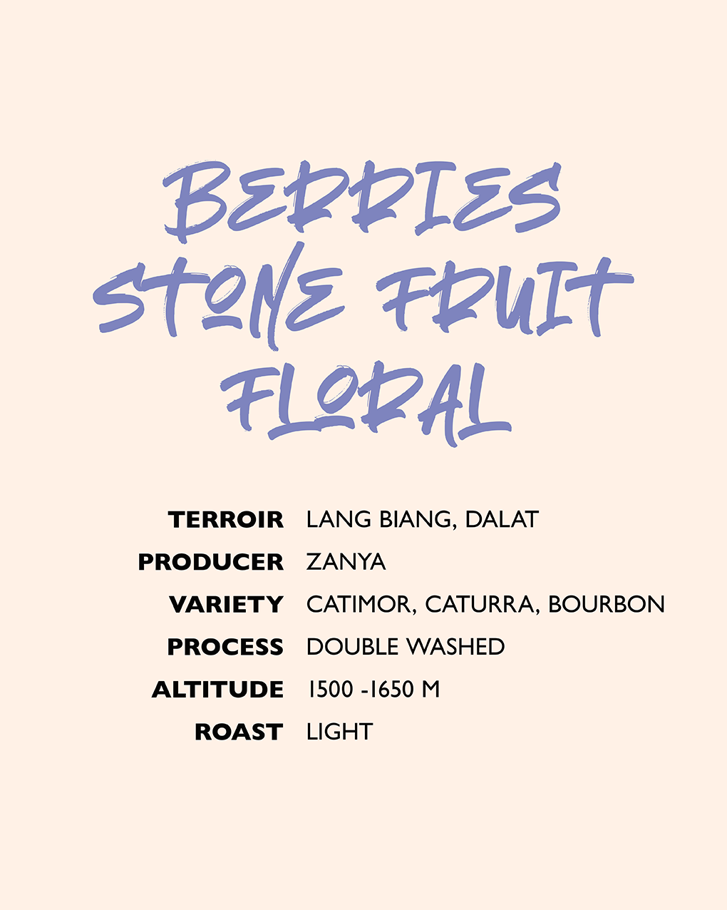 Lang Biang Vietnam Washed Naga coffee