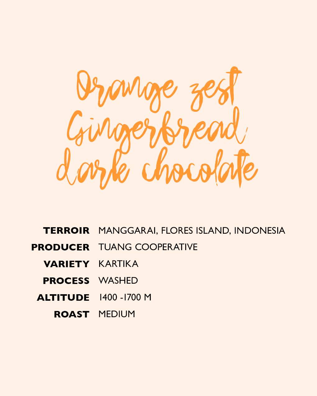 Manggarai | Washed | medium roast