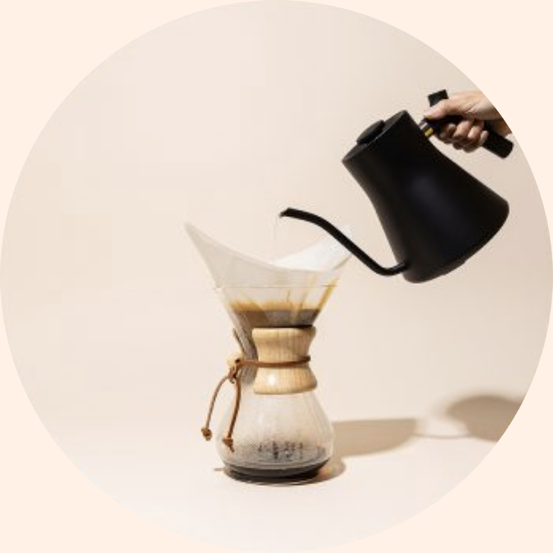 Chemex brewing