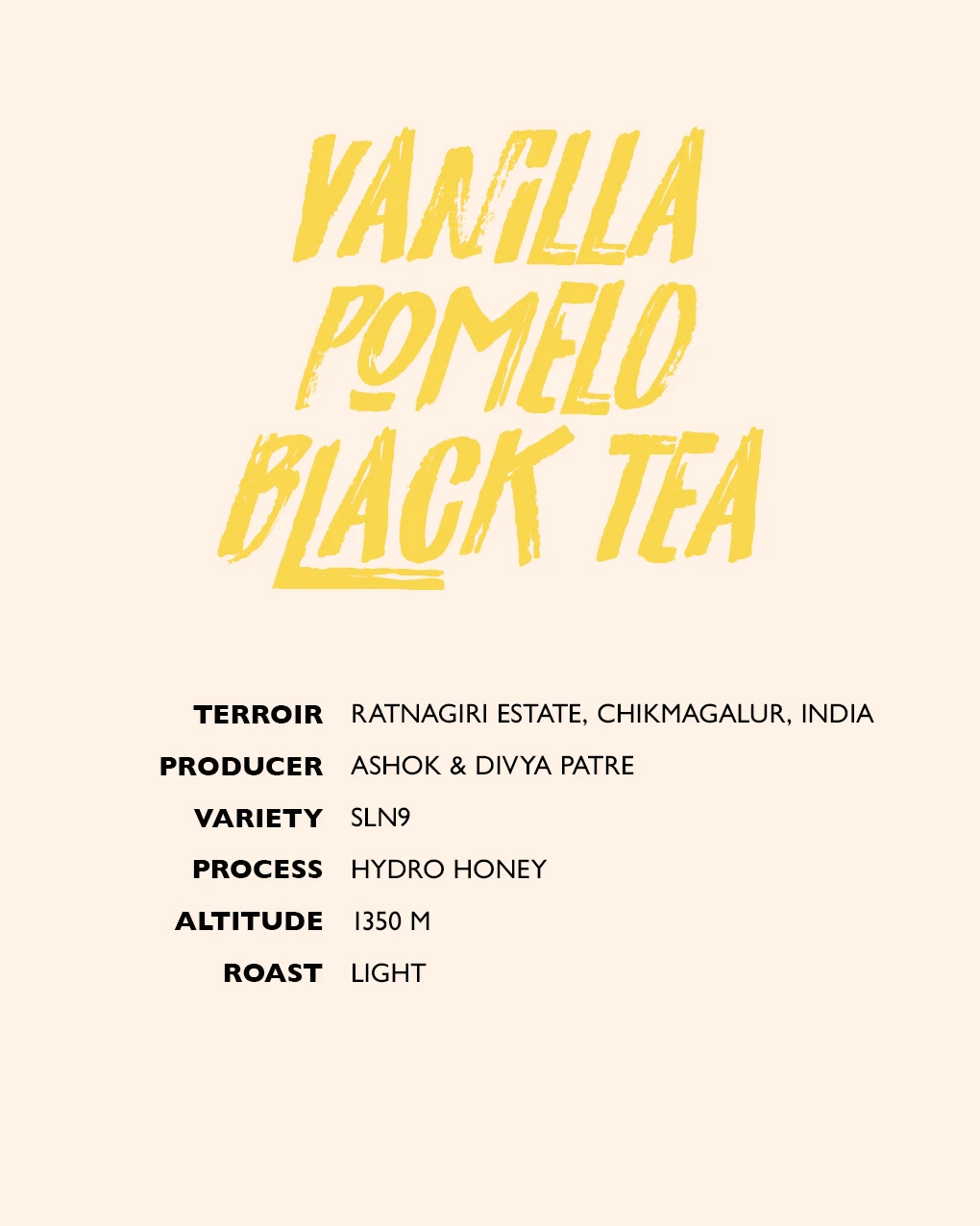 Ratnagiri tasting notes and specs